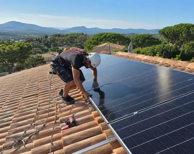 Installateur panneaux solaires Nurieux-Volognat — pose photovoltaïque sur toiture