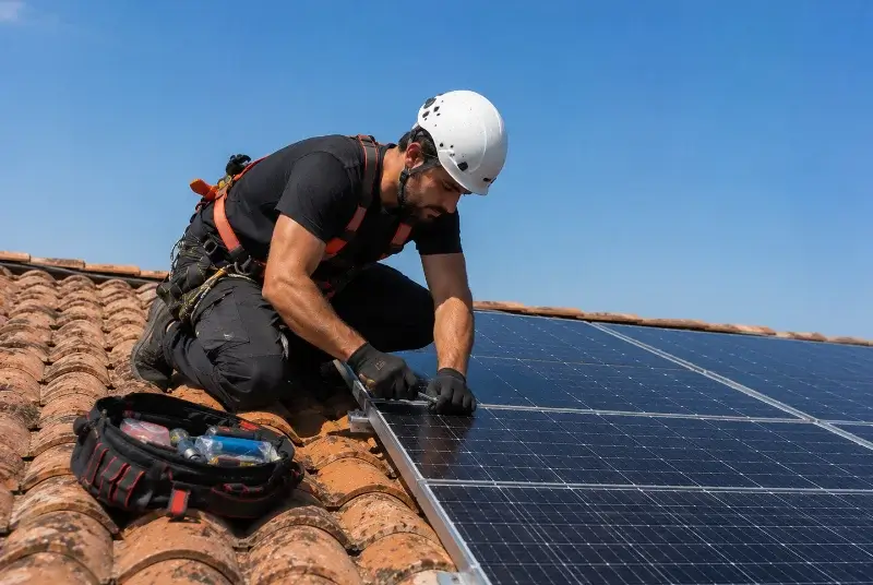 Maintenance et monitoring de panneaux solaires à Nurieux-Volognat