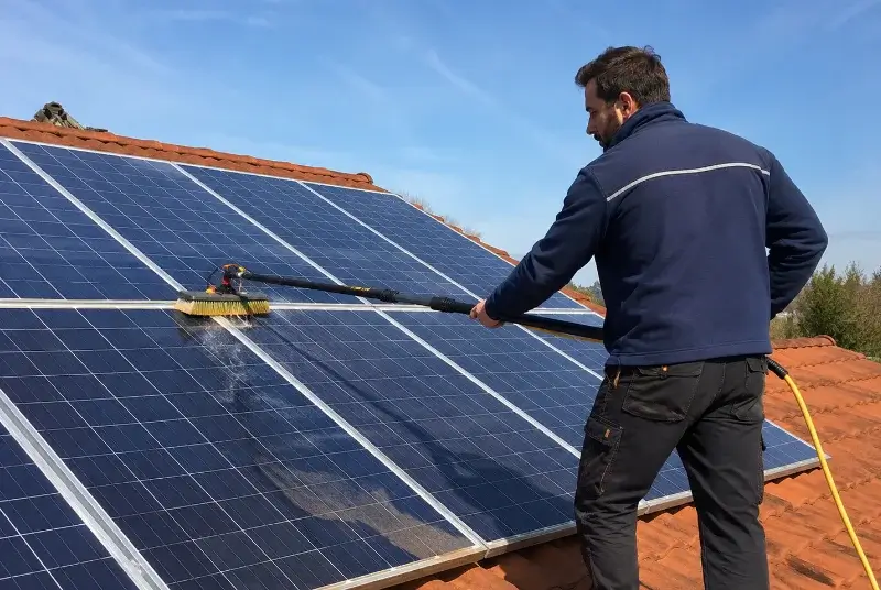 Nettoyage et entretien de panneaux solaires à Nurieux-Volognat